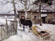 Konstantin Korovin Winter oil painting